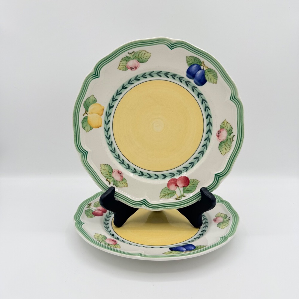 Villeroy & Boch French Garden Fleurence Salad Plates 8" Luxembourg Set of 2